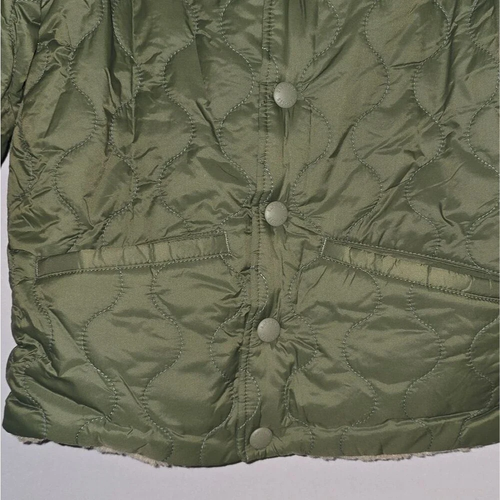Baby GAP Cozy Olive Green Quilted Kids Jacket Size 4 years Old